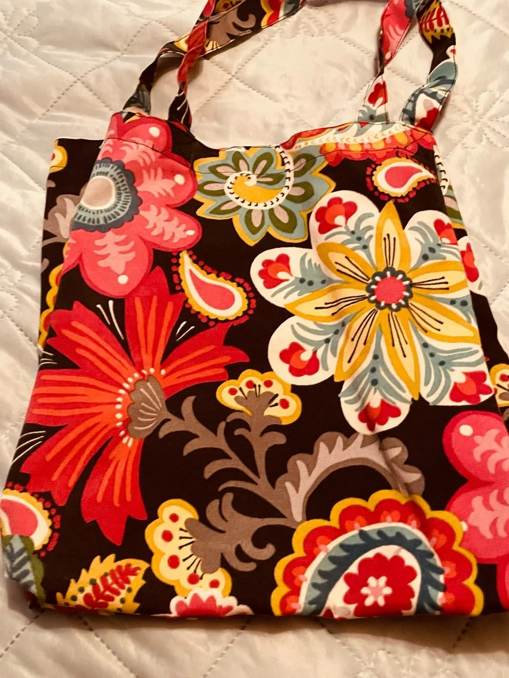 Floral Paisley Tote Bag in Multicolor